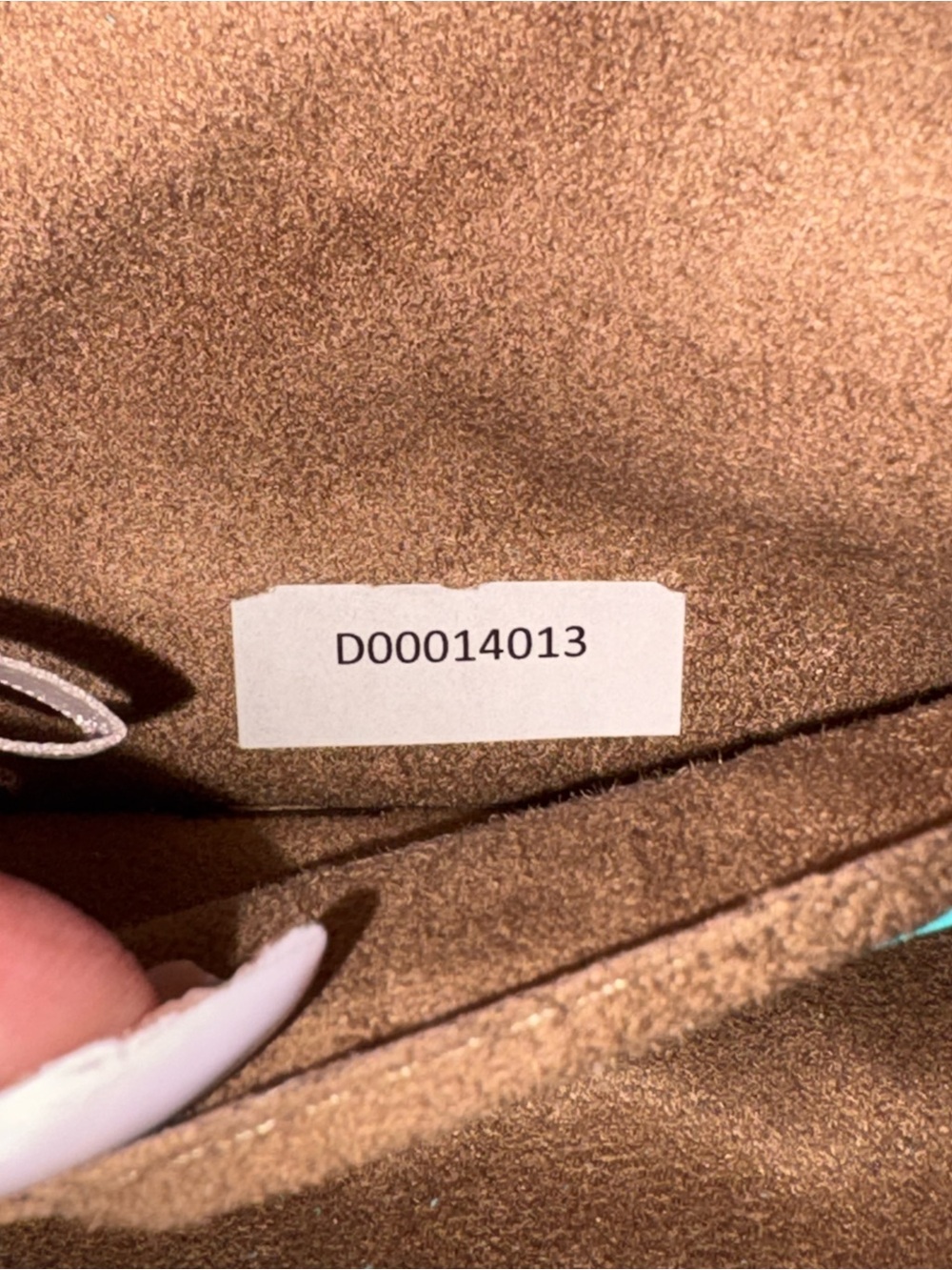 Jimmy Choo Teal Suede Crossbody Bag with Gold Hardware - Picture 6 of 10